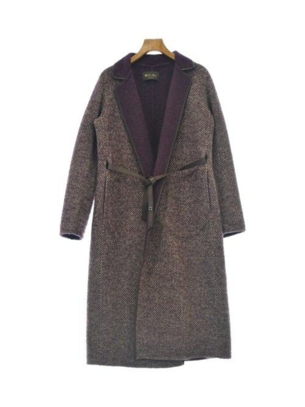 Loro Piana Chesterfield Coat Purple